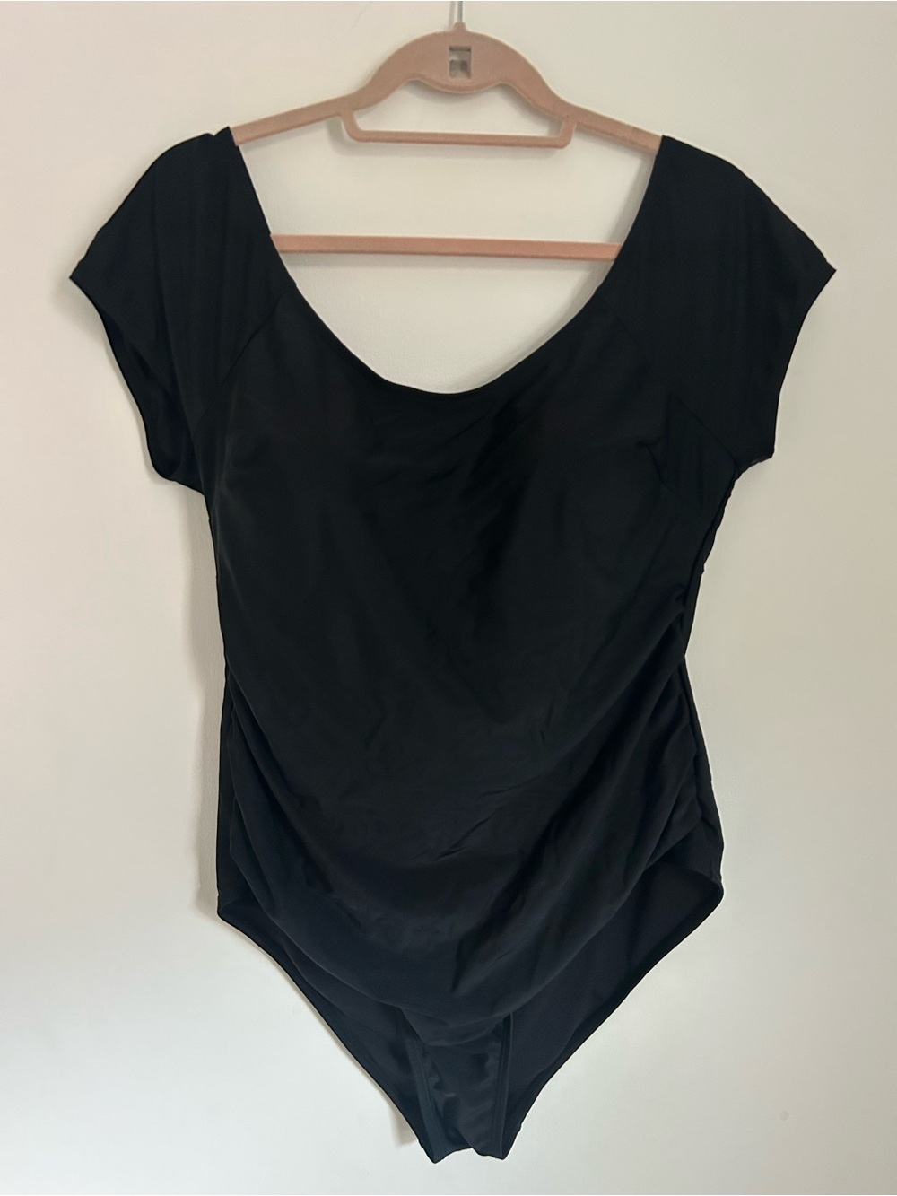 Classic Black Scoop One-Piece Swimsuit